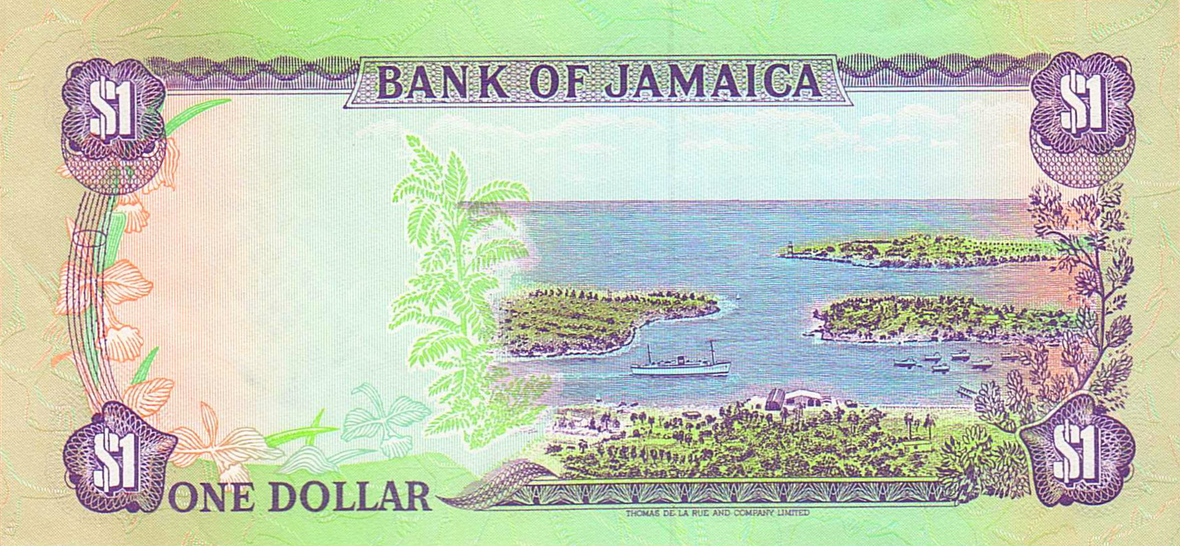 Jamaica 1 1990 UNC P-68A/d